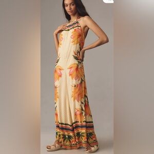 FARM Rio Tropical Floral Halter Jumpsuit